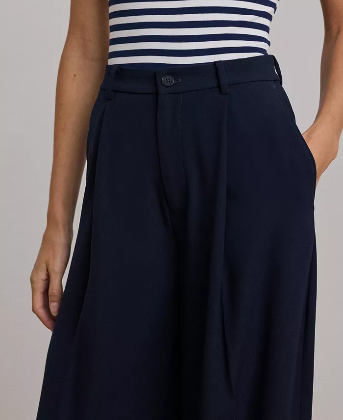 Women's Double-Faced Georgette Wide-Leg Pants - thumbnail 4