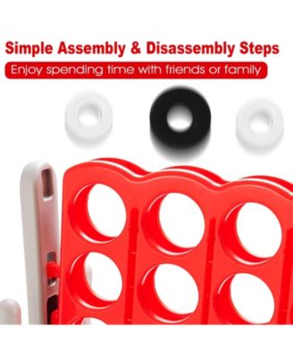 3.5 Feet Tall Jumbo 4-to-Score Giant Game Set with 42 Jumbo Rings