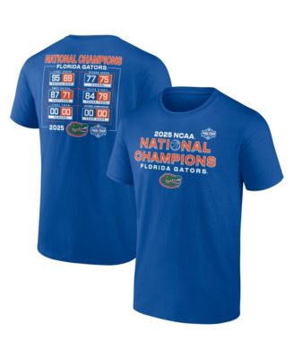 Fanatics - Men's Royal Florida Gators 2025 NCAA Men's Basketball National Champions Schedule T-Shirt
