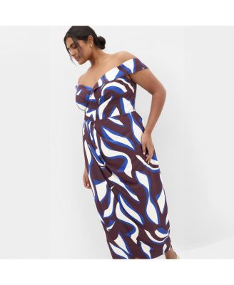 Women's Claire Print Off Shoulder Dress
