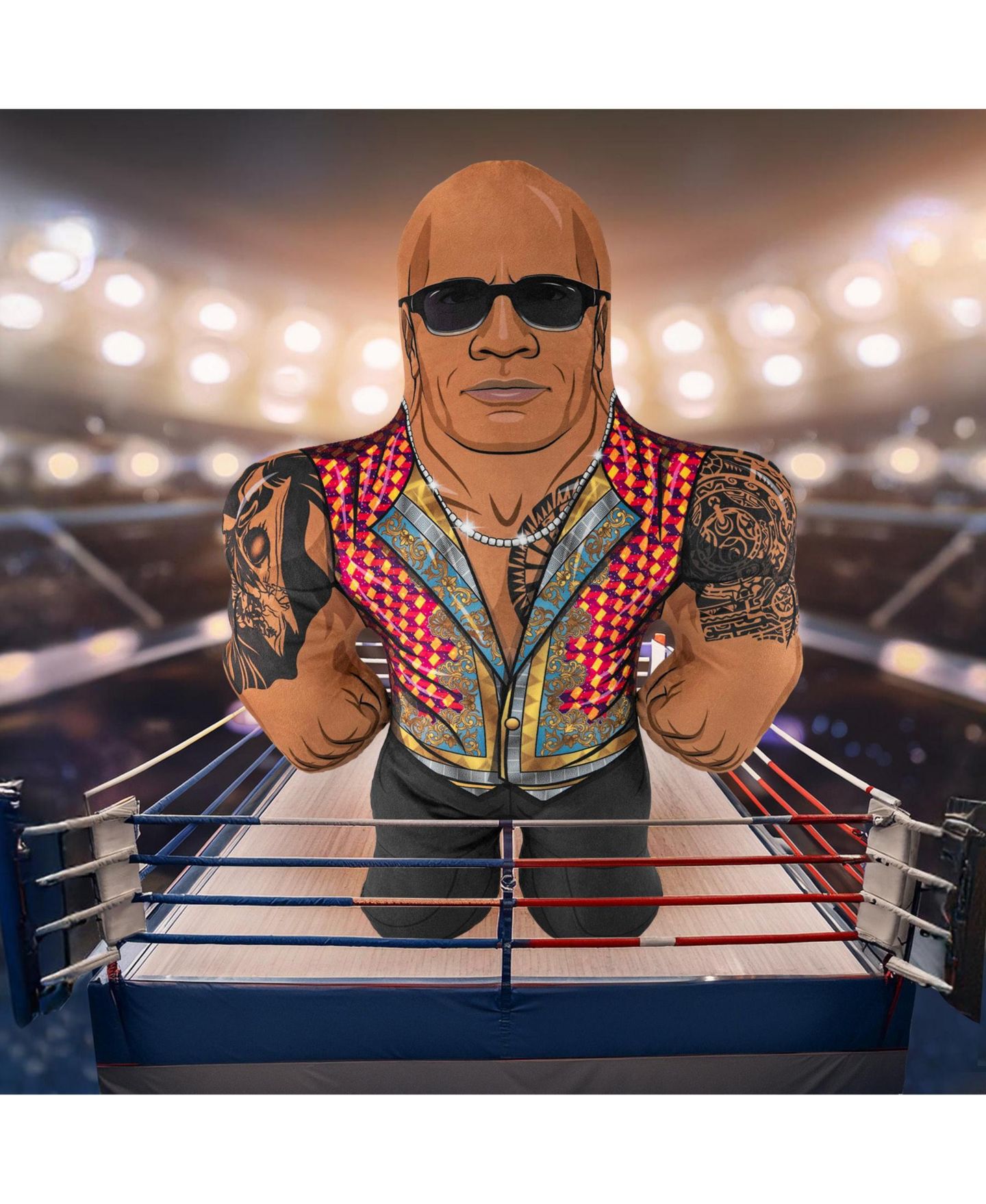 Детская мягкая игрушка Bleacher Creatures The Rock Final Boss 24" Plush — фото 4