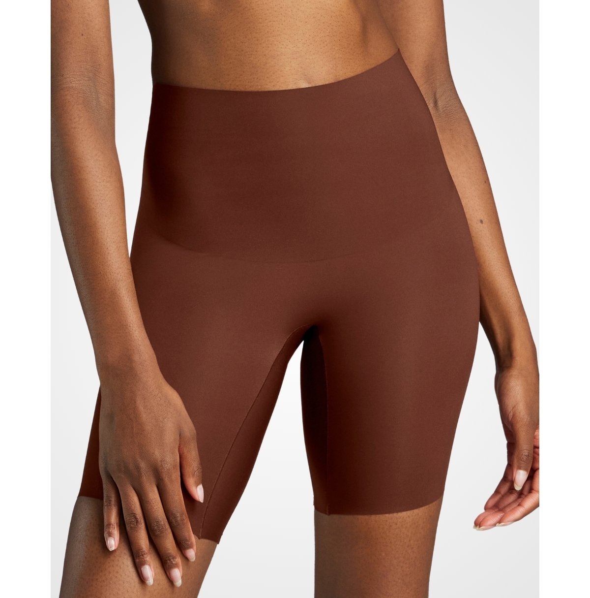 Women's No Show Shapewear Short - Cocoa