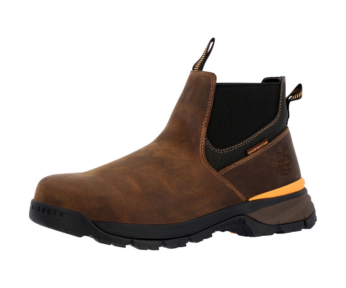 Мужские ботинки GEORGIA BOOT Tbd Waterproof Chelsea Work Boot, цвет: Коричневый — фото 1
