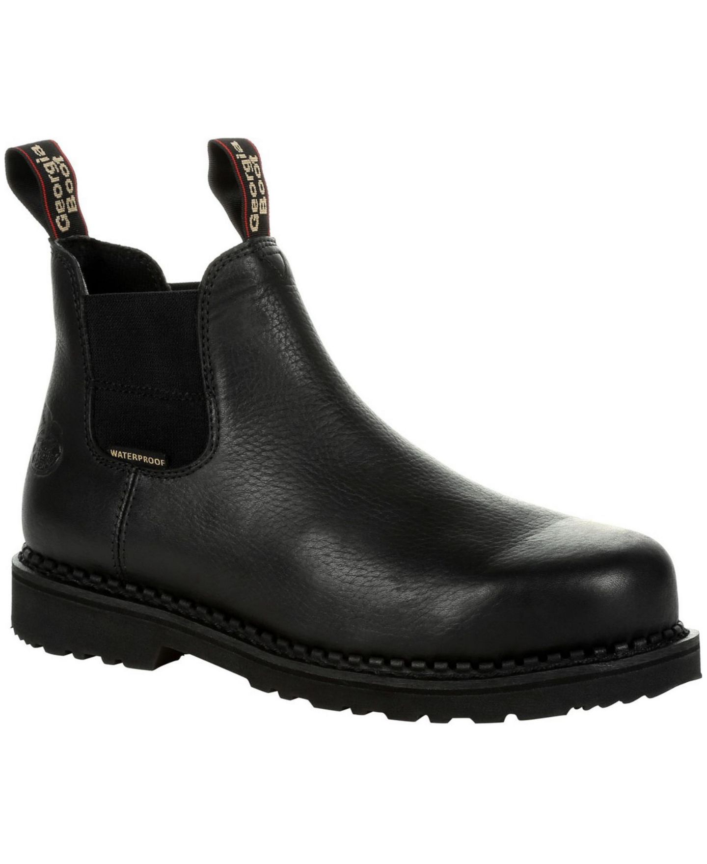 Мужские ботинки GEORGIA BOOT Georgia Giant Revamp Waterproof Chelsea Work Boot, цвет: Чёрный — фото 1