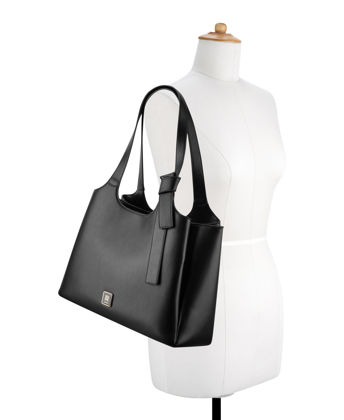 Женская сумка Nine West Lyra Large Laptop, цвет: Чёрный — фото 3