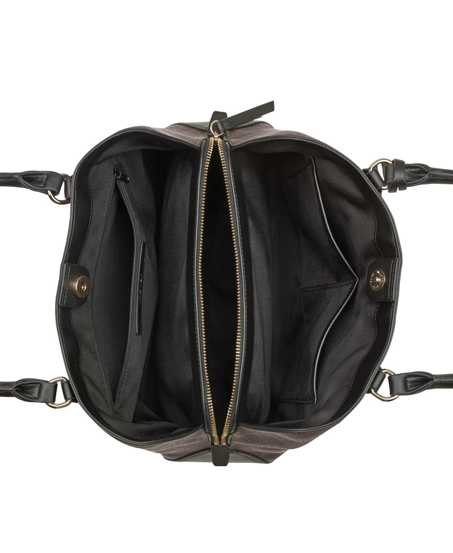 Женская сумка Nine West Lakelyn Triple Compartment Carryall, цвет: Коричневый / Чёрный — фото 3