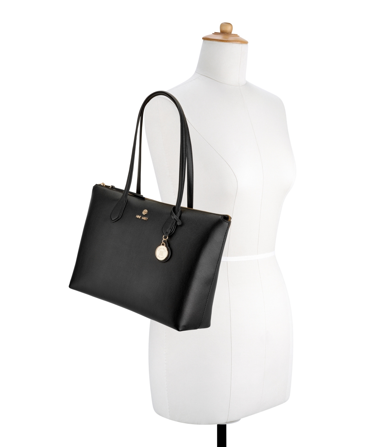 Nine West Kyrie Laptop Large Tote Bag In Black