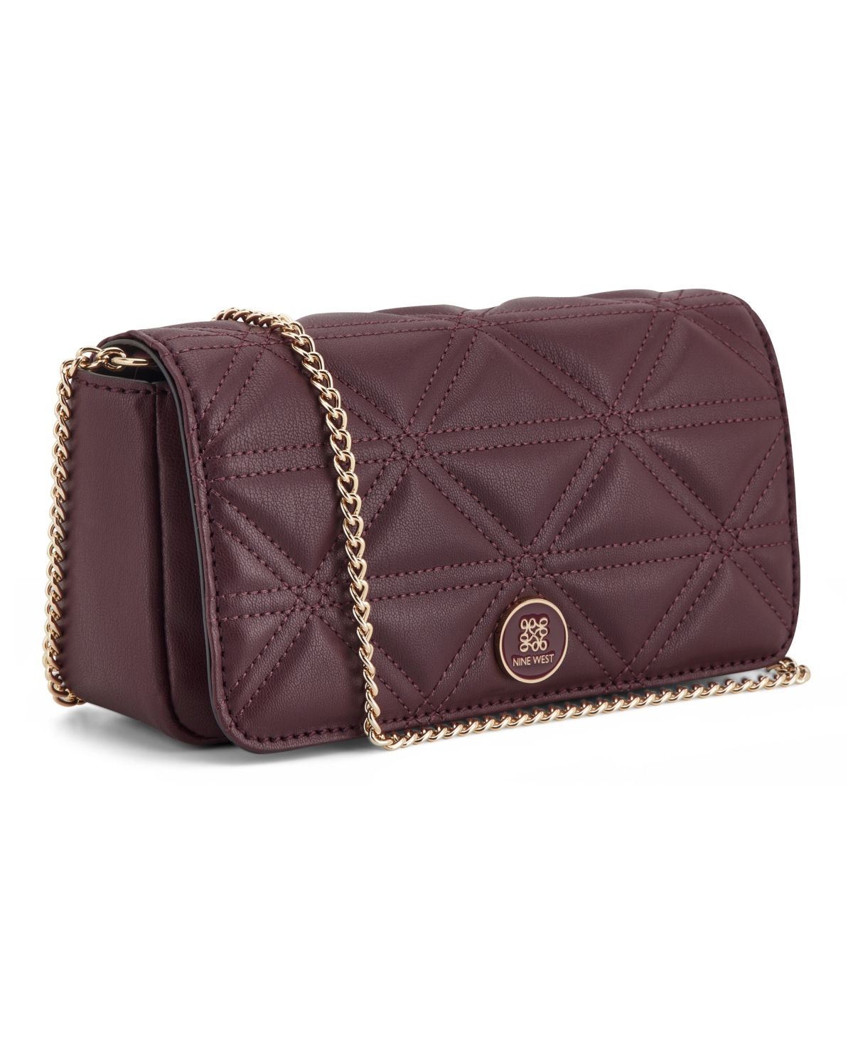 Nine West Harland Phone Case Crossbody Clutch Bag In Purple