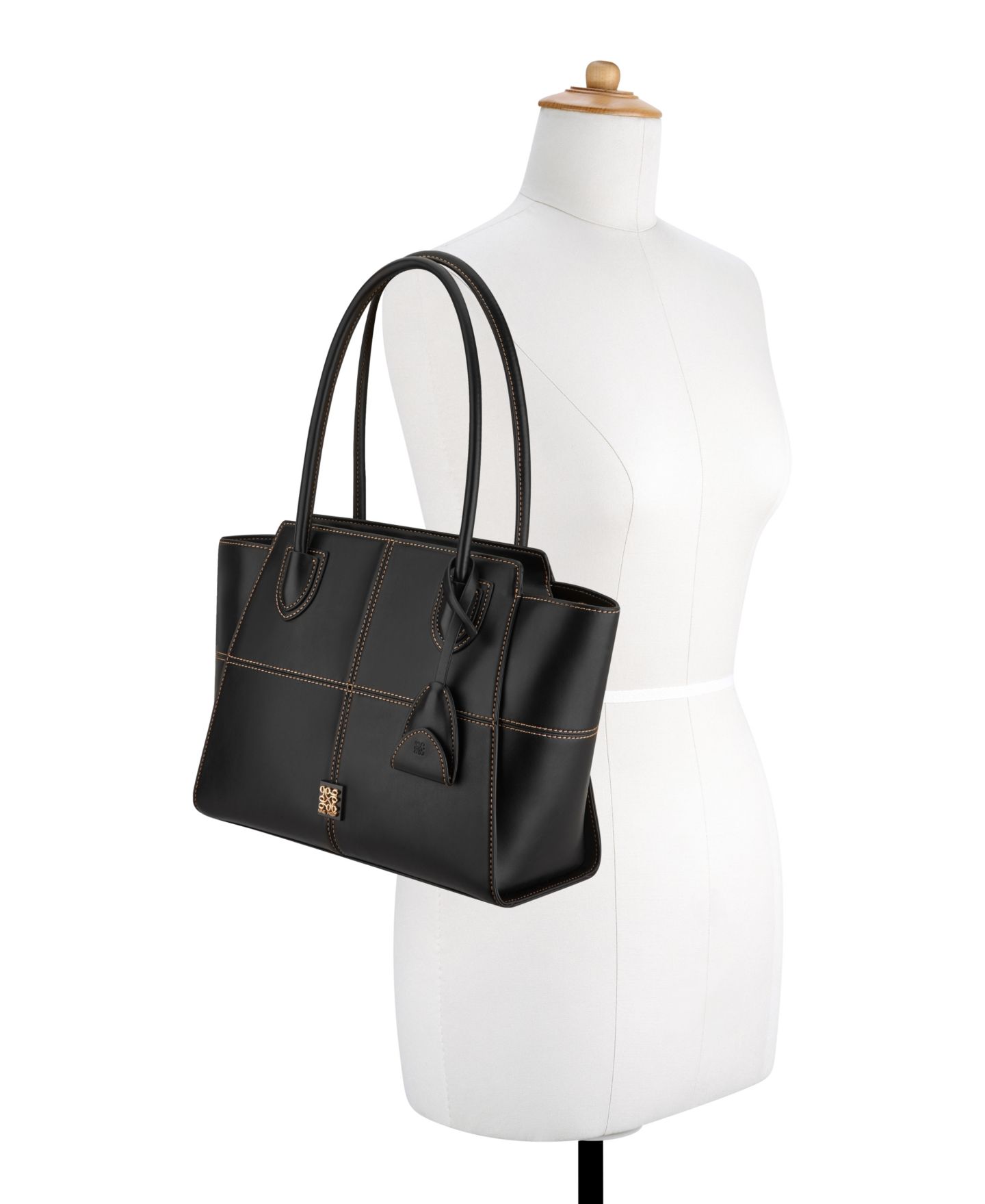 Женская сумка Nine West Paxtin Large Shopper, цвет: Чёрный — фото 5