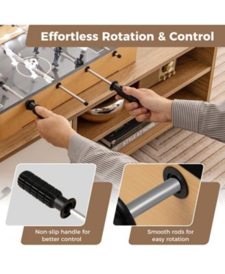 Game Room Size Football Table with Non-slip Handle