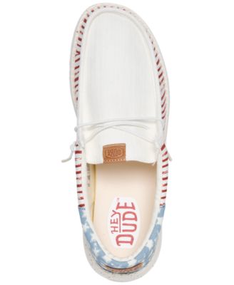 Men's Wally Americana Casual Moccasin Sneakers from Finish Line