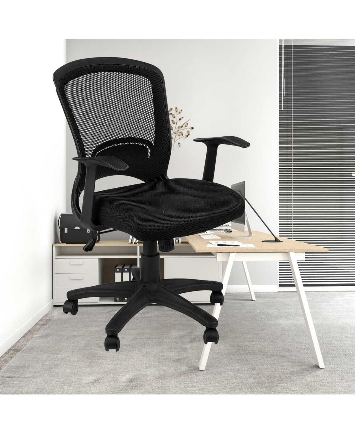 Ergonomic Swivel Task Chair with Mesh Back & Adjustable Height