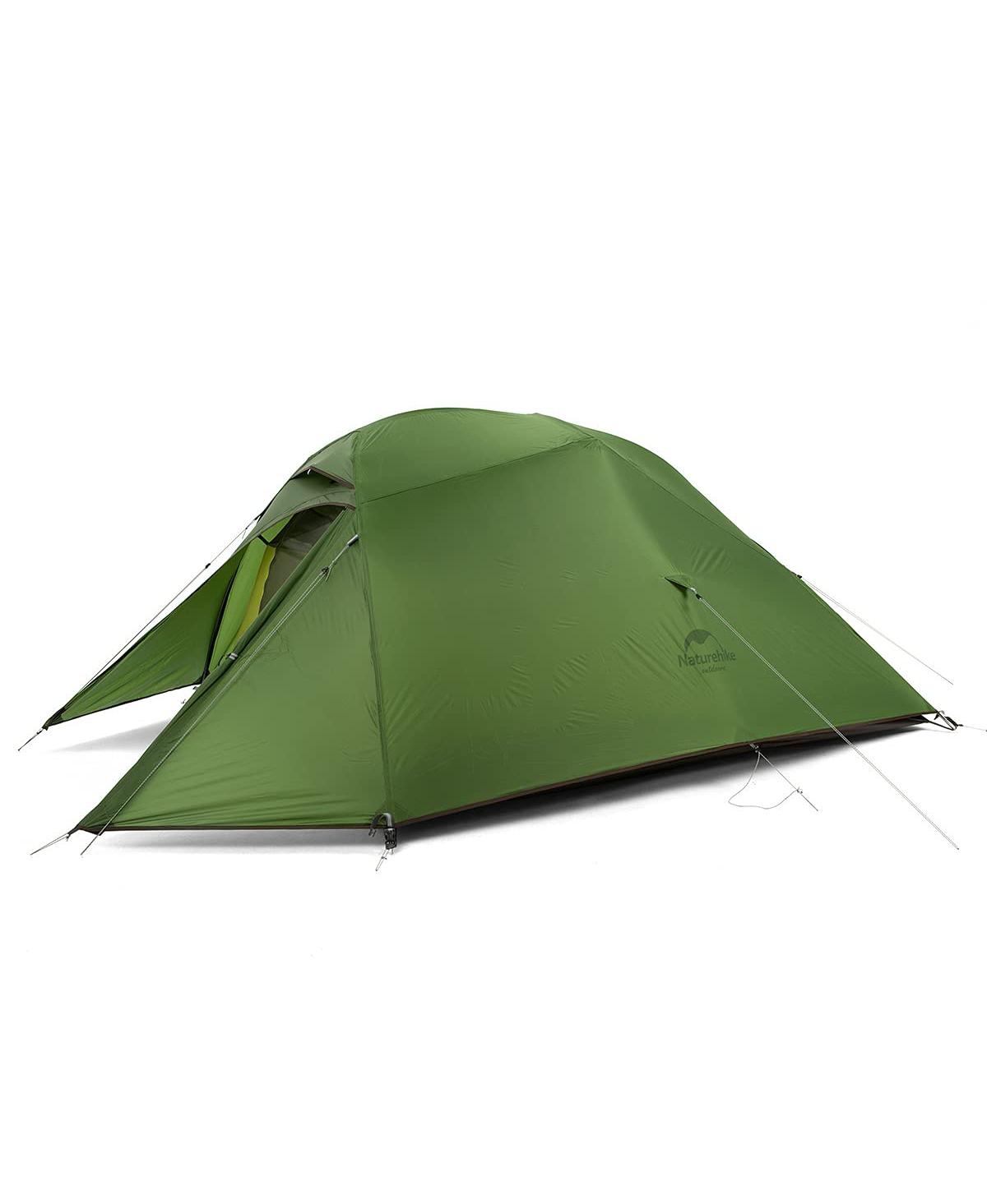 Cloud-Up 3 Person Lightweight Backpacking Tent with Footprint - 3 Season Free Standing Dome Camping Hiking Waterproof Backpack Tents - Gree
