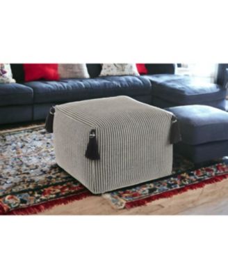 Cotton Ottoman for Footrest and Stylish Living Room Accent