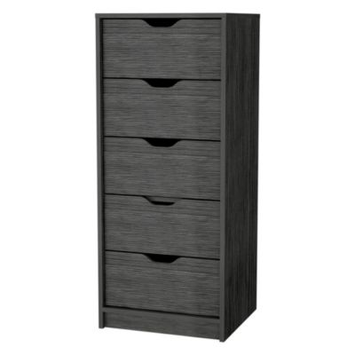 Five Drawer Standard Chest for Bedroom Storage and Clothes Organization