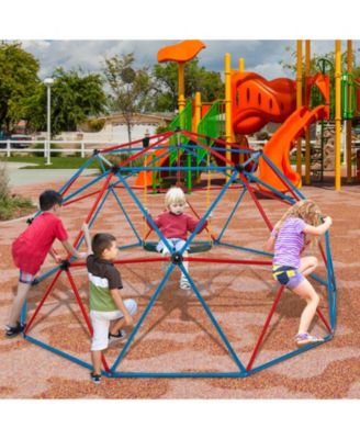 10 Feet Dome Climber with Swing and 800 Lbs Load Capacity