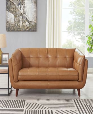 Solana 70" Top Grain Leather Loveseat