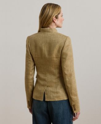 Women's Herringbone Linen Jacket