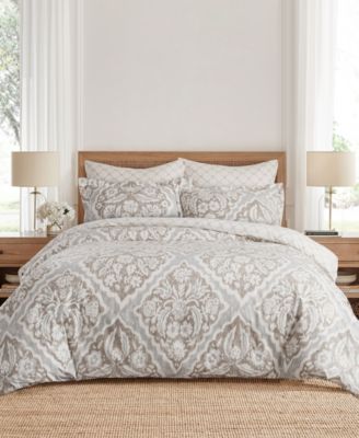 Becker Reversible 3-Pc. Duvet Cover Set, Queen