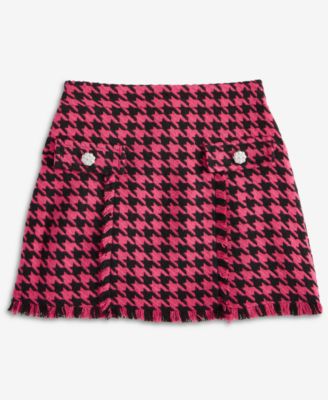 Big Girls Pull-On Houndstooth Skort