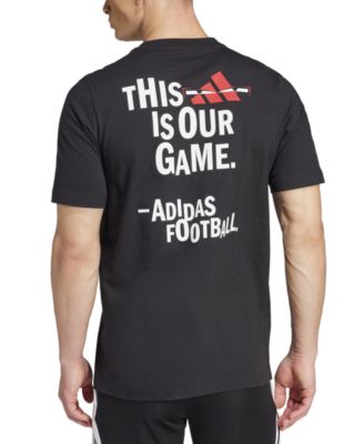 adidas - Men's Regular-Fit Football Logo Graphic T-Shirt