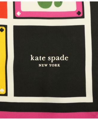 Women's Playing Cards Silk Square Scarf