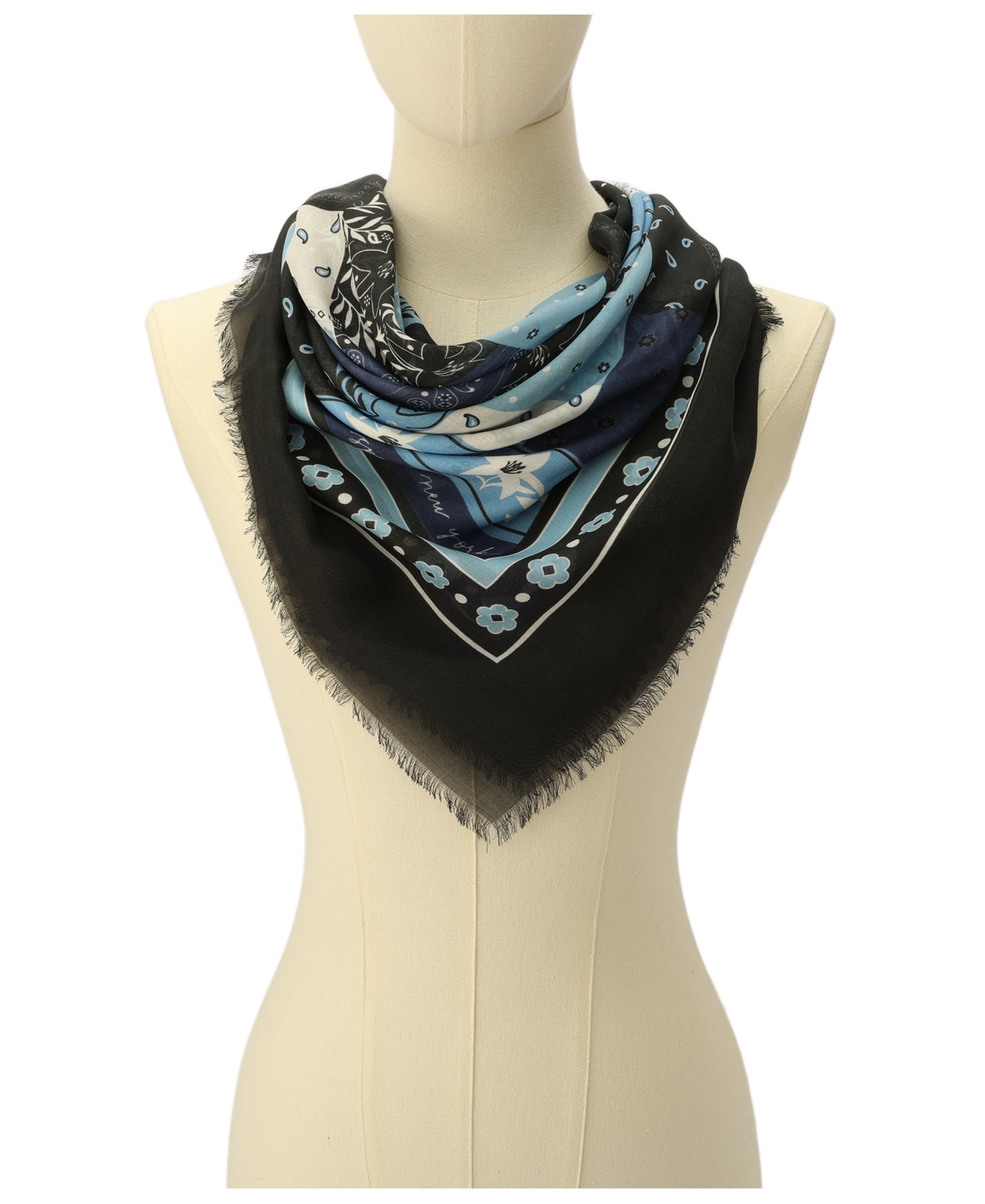 Shop Kate Spade Women's Bandana Patchwork Modal Square Scarf