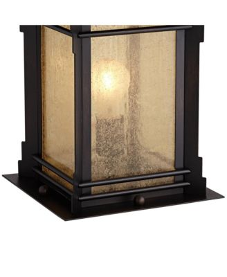 Hickory Point Rustic 16 1/2" Frosted Cream Glass for Exterior Barn Deck Set of 2 Farmhouse Outdoor Pier Mount Lights