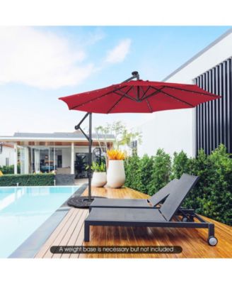 10 Feet Patio Cantilever Umbrella with Tilting System