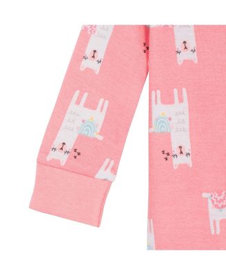 Toddler Girls 2-Pack Snug Fit Footed Cotton