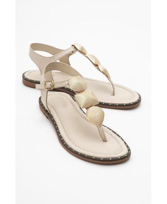 Giulia Leather Flat Sandal (Women)