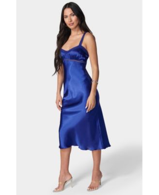 Women's Satin Midi Dress