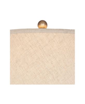 Modern Accent Table Lamps 22" High Set of 2 Warm Bronze Geometric Urn Tapered Drum Shade for Living Room Family Bedroom Office