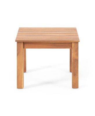 Outdoor Patio Acacia Wood Square Outdoor Side Table