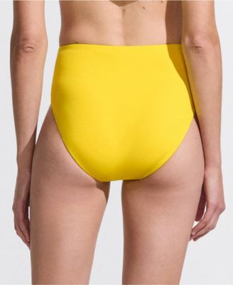 Women's Tugless QuickDry High Waisted High Leg Bikini Bottoms