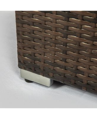 Outdoor Fire Table  Propane  Fire Pit Rattan gas fire table, gas fire table with tile tabletop