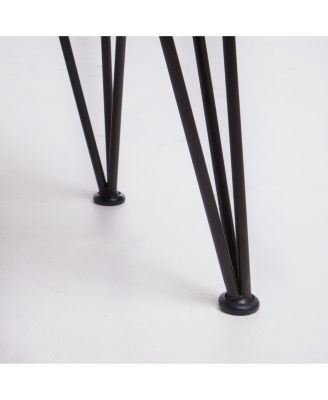 Zion Industrial Wood And Metal Bench Chair