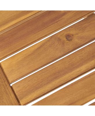 Outdoor Acacia wood  2 Club Chair And Table