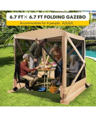 Pop Up Gazebo with Netting and Carry Bag