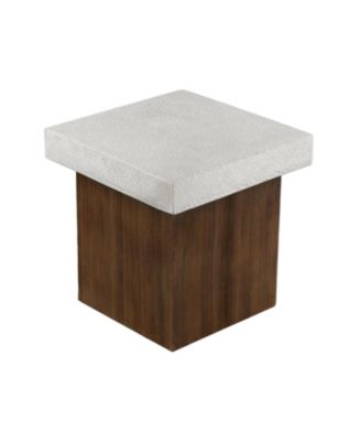 Square Side Table Natural wood frame
