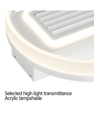 Bladeless Fan Lamp With Lights Dimmable LED