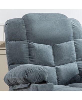 8-Point Massage Recliner with Heat, Rocking, USB Charging, and Storage