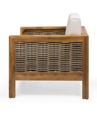 Streamdale Acacia Wood Club Chairs (Set of 2) - Teak Finish