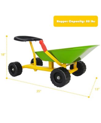 8 Inch Heavy Duty Kids Ride-on Sand Dumper with 4 Wheels