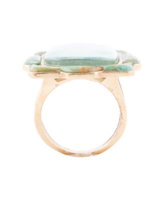 Scenic Desert Sedona Blue Turquoise Golden Ring