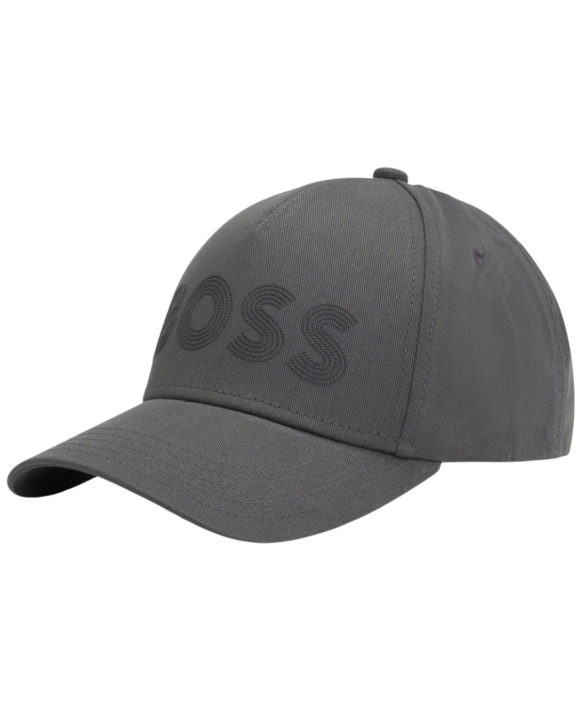 Boss by Hugo Boss Men's Logo Artwork Cotton-Twill Hat - Dark Gray