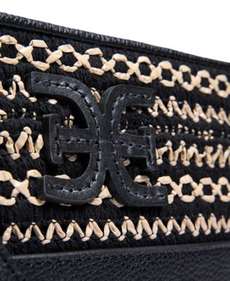 Khiara Leather Espadrille Fan Crossbody Bag