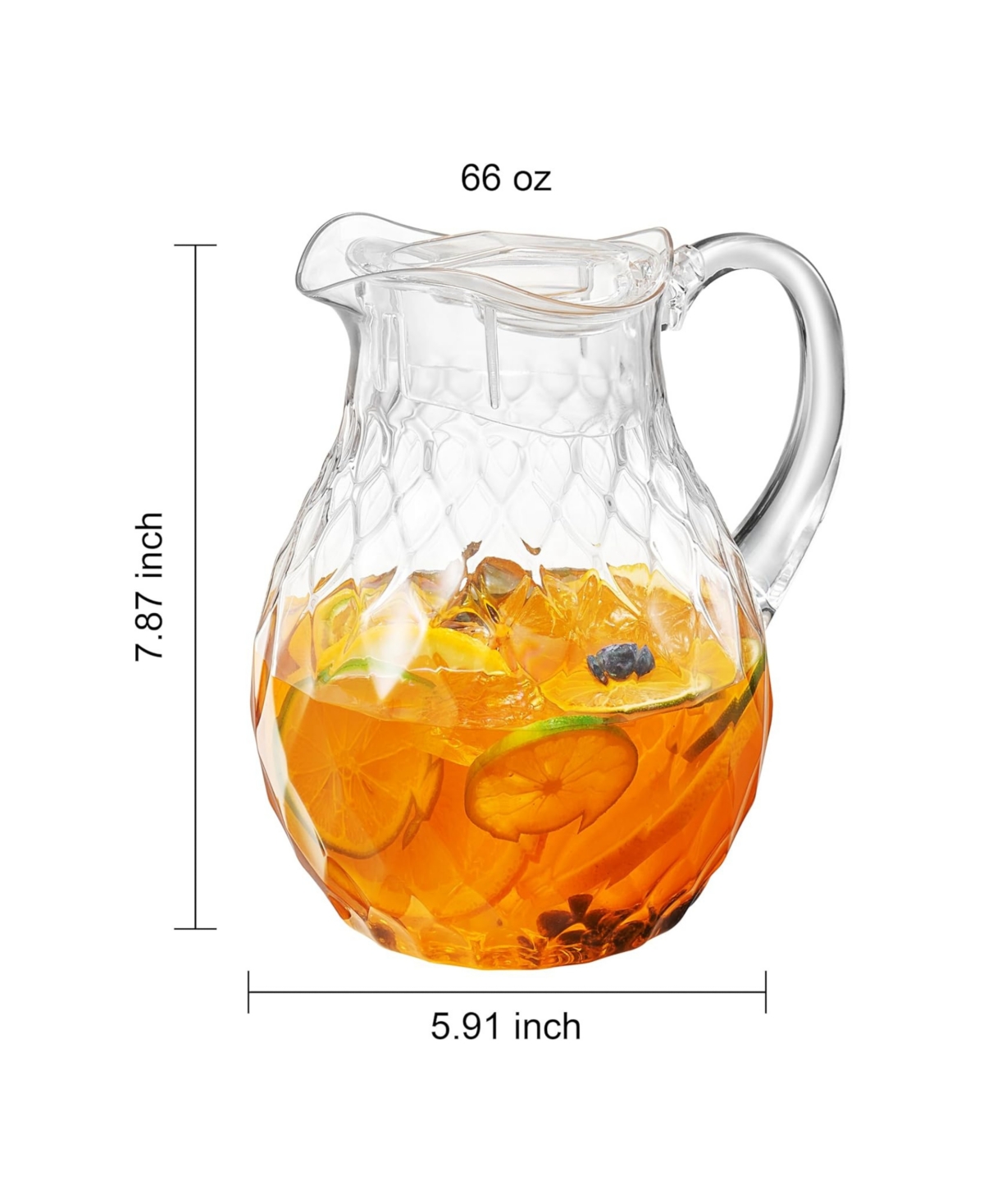 The Wine Savant Textured Vintage Quilted Pitcher