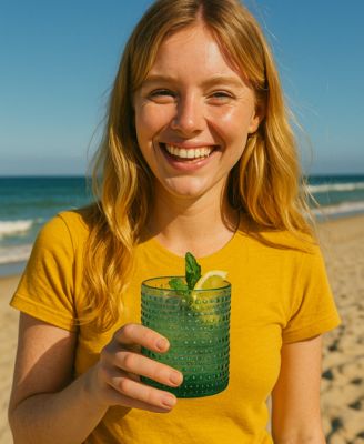 Khen Art Deco Hobnail Glasses, Set of 4