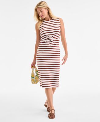 Womens Twist Front Knit Midi Dress Tyllee Fisherman Sandals Beaded Hobo Bag Jewelry Exclusively At Macys
